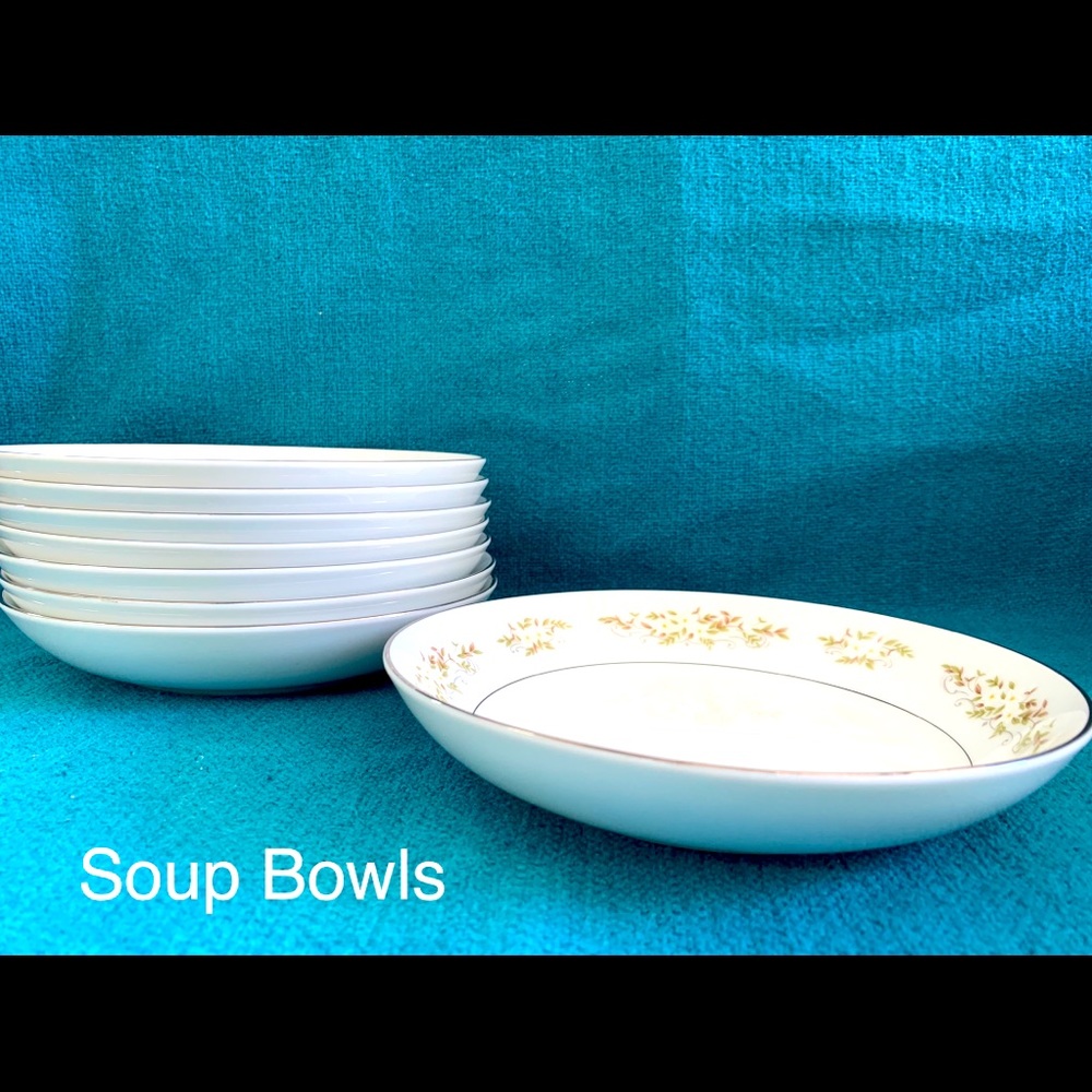 Vintage Soup Bowls. Japanese Fine China.